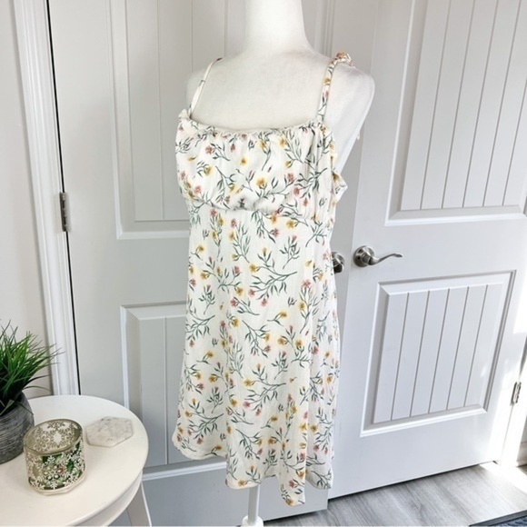 H&M Divided Dress womens size large sleeveless floral short - Picture 2 of 10